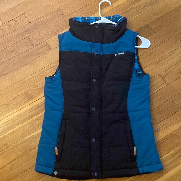 Womens Medium Sky The East Puffer vest - Picture 1 of 1